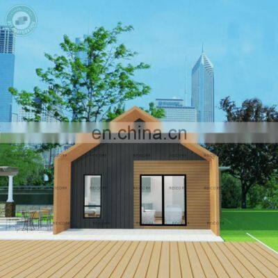 New Triangle Roof Prefab House Villa Wood Prefabricated Steel Frame Villa House for Sale photo-3