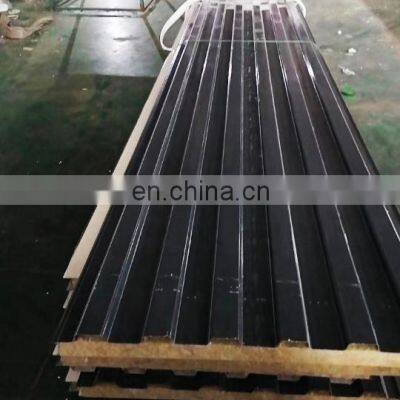 50mm 75mm EPS Sandwich Wall & Roof Panel Rock Wool Sandwich Panel Low Cost Building Materials for Prefab House photo-2