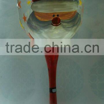 hand-painting wine glass