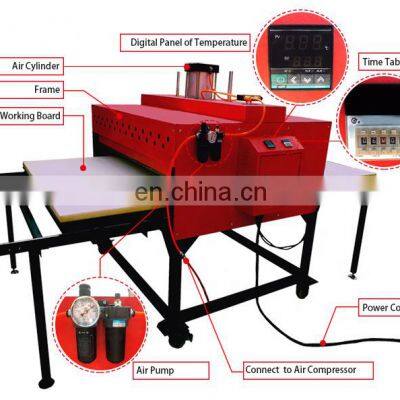 Double Station Pneumatic Heat Press Sublimation Machine (80*100cm/100*120cm/120*150cm/120*160cm Optional) photo-5