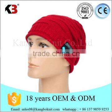 Knitted acoustic Wireless music skull cap witer knitting wireless hats