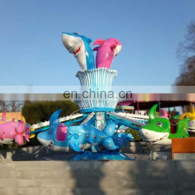 Indoor and outdoor rotary fun self control shark amusement carnival park kiddie ride games for sale