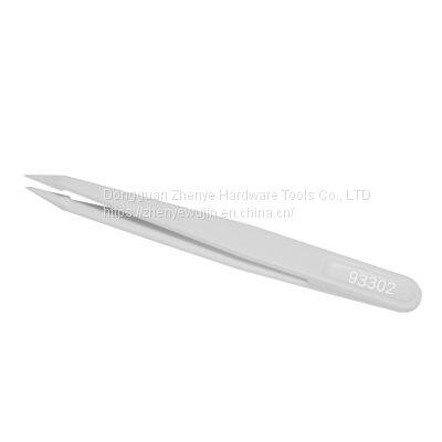 Anti Corrosion and Anti-static White Carbon Fiber Plastic Tweezers 93302 Tip photo-2