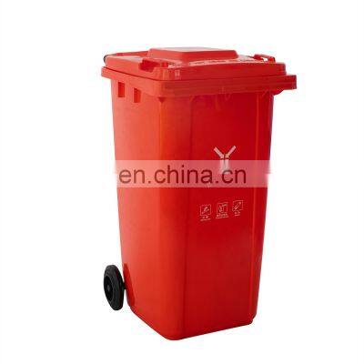 240L Plastic Industrial Sanitary Dustbin Mobile Garbage Container Outdoor Street Dumpster 240 Liter Waste Bin