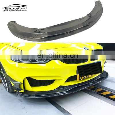 F80 M3 F82 M4 PSM Style 2 PC Carbon Fiber Front Lip Front Bumper Lip Front splitter For BMW  F80 F82 M3 M4