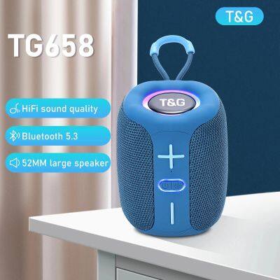 TG658 Wireless Powerful Bluetooth Speaker TWS Bluetooth 5.3 Sound Box HIFI Loudspeaker Support TF Card Radio haut parleurs