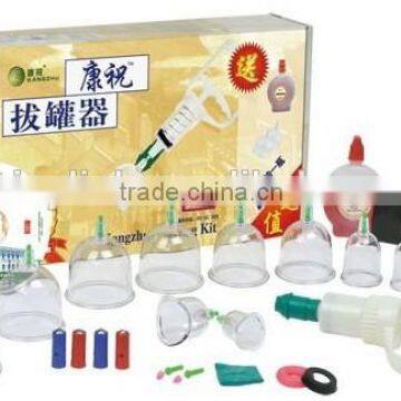 Chinese Medical 24 Cups Vacuum Body Cupping Set Portable Vacuum Body Massager