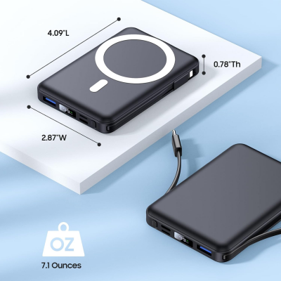 Schnellladende Powerbank mit 10000 mAh Akku, tragbare Powerbank für Mobiltelefone