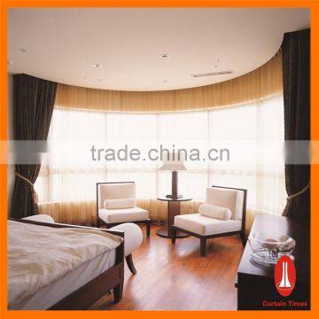 Curtain Times competitive price hotel quality blackout curtain with electric control system