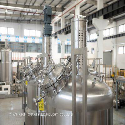 Stainless steel stirred  Bioreactor from Lab  to production Scale