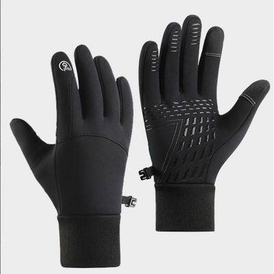 Full Finger Cycling Gloves Winter Fleeced Outdoor Cycling Glove Warm Comfortable Outdoor Glove photo-1