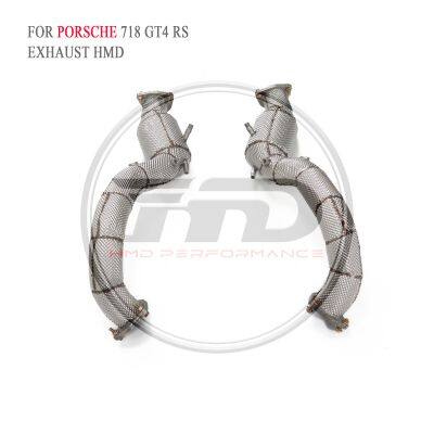 HMD Car Accessories Down Pipe Exhaust System for Porsche 718 GT4 GTS/RS Cayman 987.2 With Catalytic Converter Large Diameter WhatsApp+86 18946955156 photo-3
