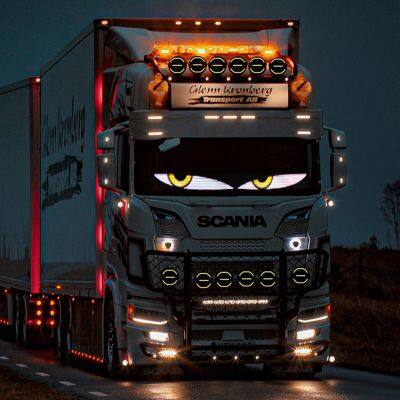 Led Flexible Car Window Display Light DIY Custom Animation Programmable Truck Advertising Logo Light Angel Devil Eye Lamp photo-3