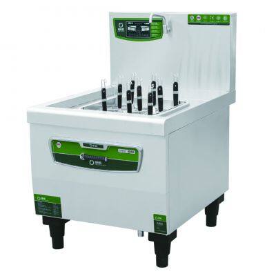 Высокоэффективная зеленая индукционная плита с одним варочным котлом и одним подогревателем