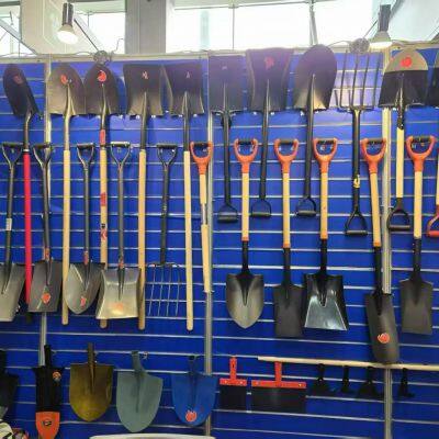 Manganese Steel Garden Shovel Flat Shovel With Long Handle for Shoveling Soil Sand Gravel Construction photo-5