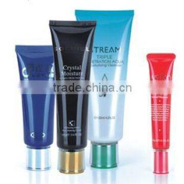 plastic tube with acrylic screw cap for skincare packaging