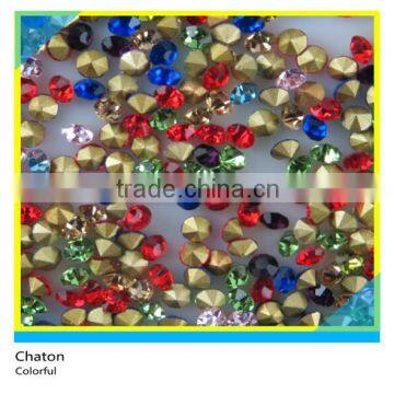 Hotfix Glass Chaton Round Mix Color Ss40 8mm 1 Gross 144 Pcs