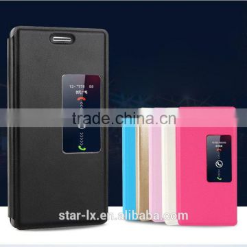 original Leather cover case for HUAWEI P7, wallet leather case for HUAWEI P7