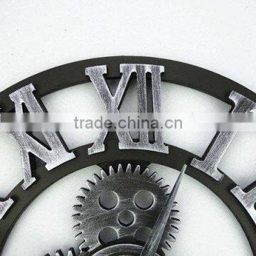 Handmade Oversized 3d Retro Rustic Decorative Luxury Art Big Gear Wooden Vintage Large Wall Clock on the Wall for Gift Most Popular photo-6