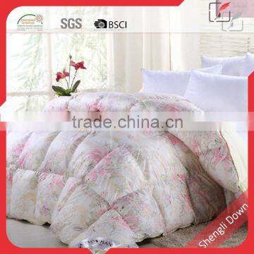 Hot Sale Printed 90% Duck Down Filled Feather Quilt photo-2