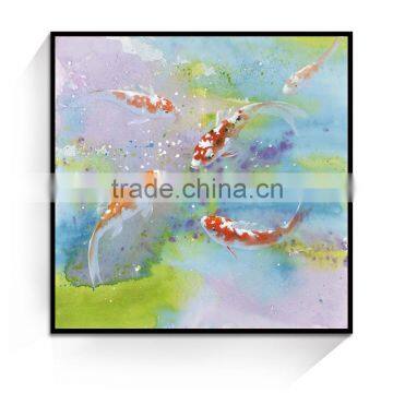 JC New Style Home Decoration Living Room Animal Fish Oil Painting On Canvas ANI-19A