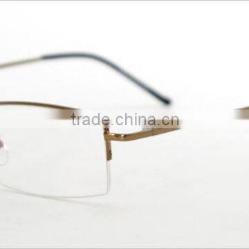 Metal Alloy Half-rim Men Wholesale Stylish Nice Glasses Frame photo-4