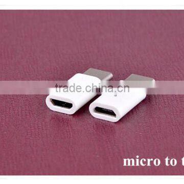 Hot Plug Micro Usb to Type c Plastic Adapter Connector photo-3
