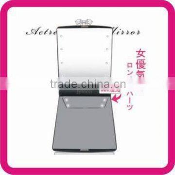 Square Cosmetic Make Up Mirror, Compact Mirror with LED Light