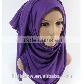 Cheap Fashion Women Muslim Dubai Hijab Shawl Solid Color Infinity Jersey Turkey Scarf Quality Choice