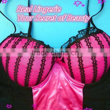 Mesh & Satin Lingerie Set, Sexy Babydolls photo-5