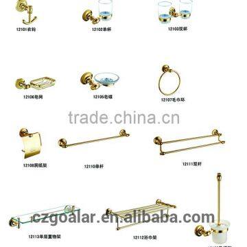 GT-121 Modern design gold coloured bathroom accessories