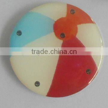 Ball shaped glowing brooches with printing logo for party