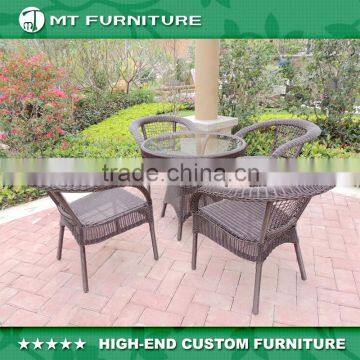 rattan dining set furniture with stackable design furniture outdoors