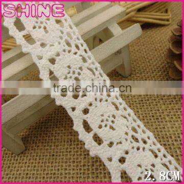 Welcome Cutomized Lace,China Factory 1.14"Fashion Cheap Cotton Crochet Laces trim