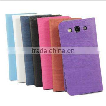 2014 Hot sale card slot & holder wallet leather case for Samsung galaxy s3