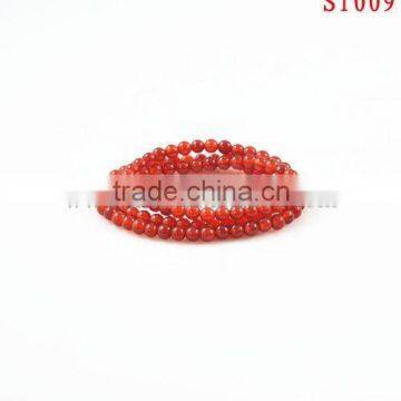 ST009 2013 Hot selling charming red onyx natural stone necklace wholesale price