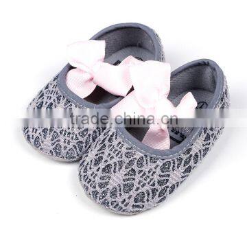 Colorful Casual Leather Shoes Children Infant Baby Girl Shoes Kids Frewalk Shoes With Bowknot photo-2