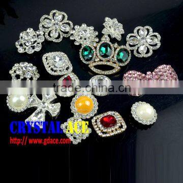 Zinc Alloy Crystal Stone Brooch, Crystal Rhinestone Strass Brooch Pins Wholesale for Wedding Dress photo-5