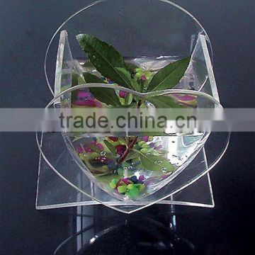 clear acrylic flower vase