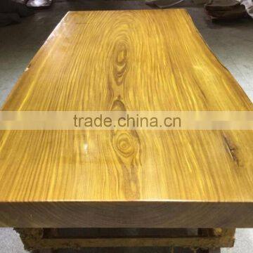 2016 Foshan Fatory Supply Africa Natural Side Pure Teakwood Table Top Use