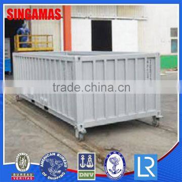 Factory Price 20' Half Height Open Side Dry Cargo Container Without Top