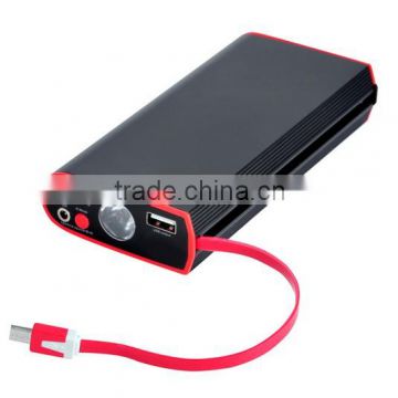 multi-function jump starter with high quality battery for emergency car starter use