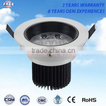 Freecom LED ceiling lamp component 12w die casting round FRLED-CL36 for shopping mall,supermarket,hotel,high-grade household