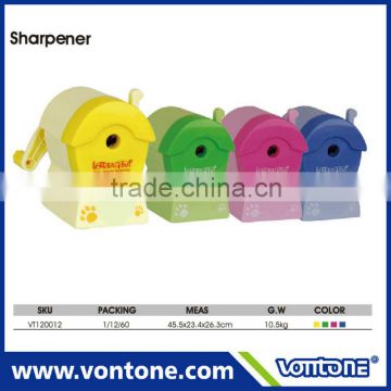 House shape plastic pencil sharpener