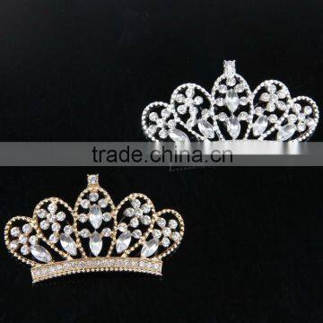 New coming 55MM Alloy Crystal crown Button with FLat Back Rhinestone Button for Craft Project Hair Jewelry Accessories JA-1