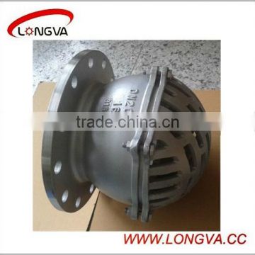 Factory price stainless steel PN10 flanged foot valve