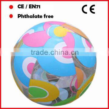 16inch transparent color with full printing beach balls for sale