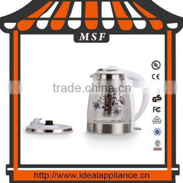Cheap price glass electric kettle 1.7L