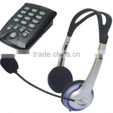 Call center telephone headset dialer