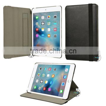 High quality Wallet Leather Case For iPad mini 4 , Hot sales leather case with stand function